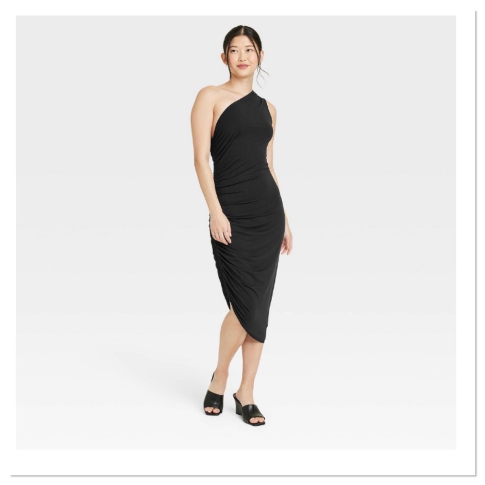 Women’s One Shoulder Knit Bodycon Dress M a new day